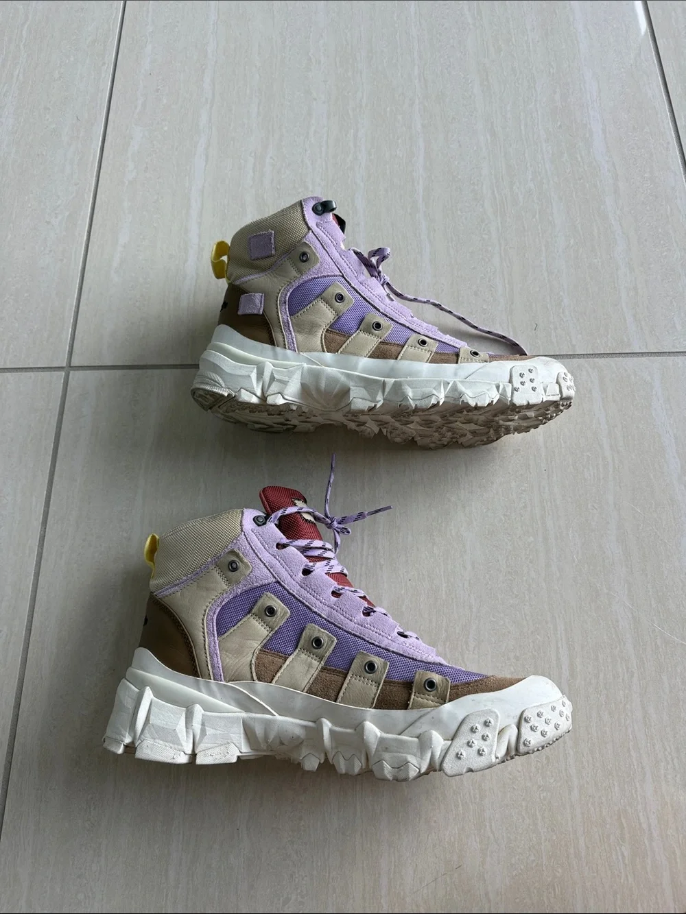 KidSuper Puma Lavender, Burgundy & Tan Trail Sneakers